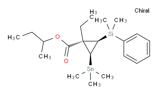 (1R,2R,3S)-仲丁基 2-(二甲基(苯基)硅烷基)-1-乙基-3-(三甲基锡基)环丙烷甲酸酯
