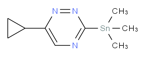 6-cyclopropyl-3-(trimethylstannyl)-1,2,4-triazine