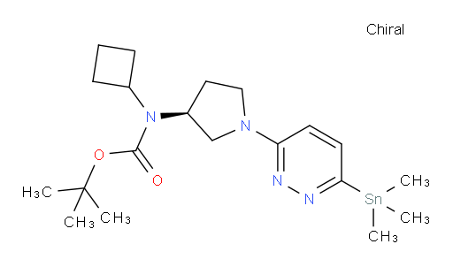 (S)-tert-butyl cyclobutyl(1-(6-(trimethylstannyl)pyridazin-3-yl)pyrrolidin-3-yl)carbamate