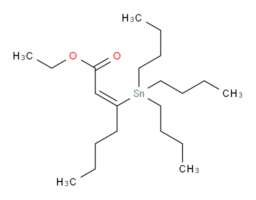 (Z)-ethyl 3-(tributylstannyl)hept-2-enoate