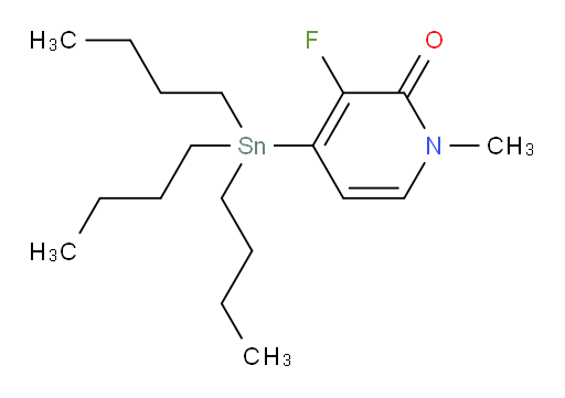 3-fluoro-1-methyl-4-(tributylstannyl)pyridin-2(1H)-one