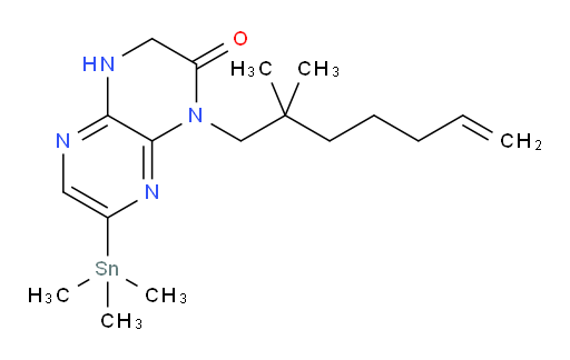 1-(2,2-dimethylhept-6-en-1-yl)-7-(trimethylstannyl)-3,4-dihydropyrazino[2,3-b]pyrazin-2(1H)-one