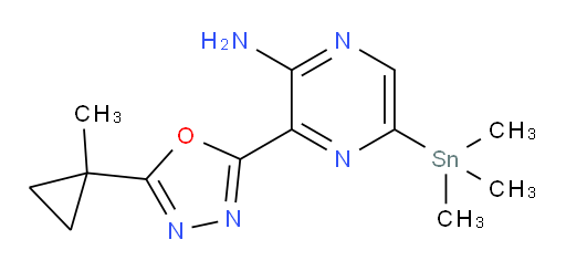 3-(5-(1-甲基环丙基)-1,3,4-噁二唑-2-基)-5-(三甲基锡基)吡嗪-2-胺