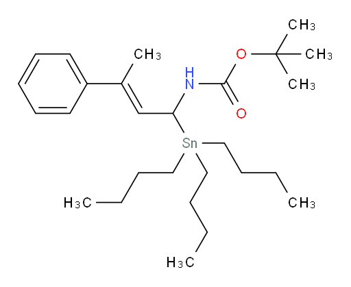 (E)-叔丁基 (3-苯基-1-(三丁基锡基)丁-2-烯-1-基)氨基甲酸酯