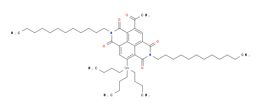 4-乙酰基-2,7-二十二烷基-9-(三丁基锡基)苯并[lmn][3,8]菲罗啉-1,3,6,8(2H,7H)-四酮