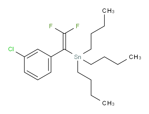 三丁基(1-(3-氯苯基)-2,2-二氟乙烯基)锡烷