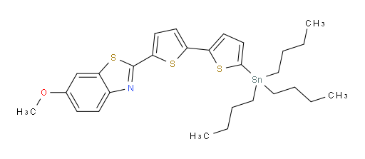 6-甲氧基-2-(5'-(三丁基锡基)-[2,2'-联噻吩]-5-基)苯并[d]噻唑