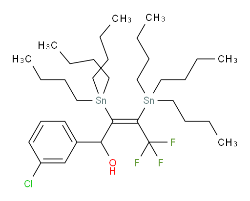 (Z)-1-(3-氯苯基)-4,4,4-三氟-2,3-双(三丁基锡基)丁-2-烯-1-醇