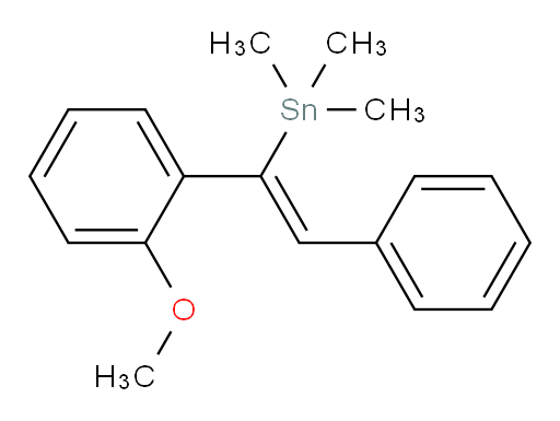 (Z)-(1-(2-甲氧基苯基)-2-苯基乙烯基)三甲基锡烷