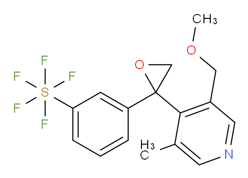 3-(2-(3-(methoxymethyl)-5-methylpyridin-4-yl)oxiran-2-yl)(pentafluoromercapto)benzene
