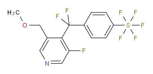 4-(difluoro(3-fluoro-5-(methoxymethyl)pyridin-4-yl)methyl)(pentafluoromercapto)benzene