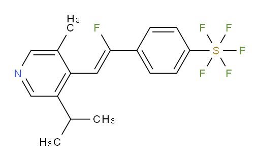 (Z)-4-(1-fluoro-2-(3-isopropyl-5-methylpyridin-4-yl)vinyl)(pentafluoromercapto)benzene