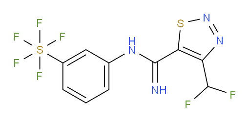 [3-[[[4-(Difluoromethyl)-1,2,3-thiadiazol-5-yl]iminomethyl]amino]phenyl]sulfur pentafluoride