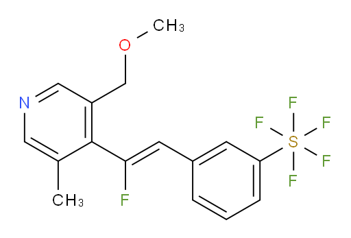 (Z)-3-(2-fluoro-2-(3-(methoxymethyl)-5-methylpyridin-4-yl)vinyl)(pentafluoromercapto)benzene