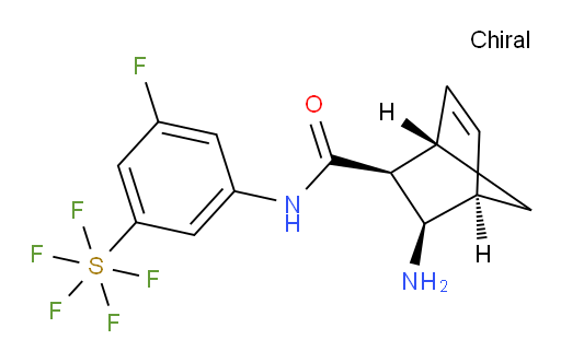[3-[[[(1R,2R,3S,4S)-3-aminobicyclo[2.2.1]hept-5-en-2-yl]carbonyl]amino]-5-fluorophenyl]sulfur pentafluoride