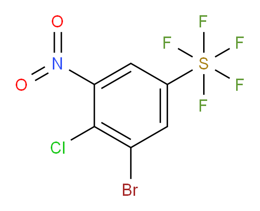 (3-Bromo-4-chloro-5-nitrophenyl)sulfur pentafluoride