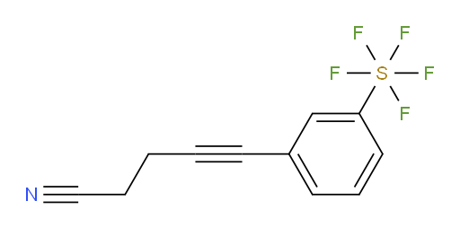 5-(3-(pentafluoromercapto)phenyl)pent-4-ynenitrile