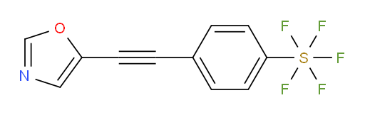 4-(oxazol-5-ylethynyl)(pentafluoromercapto)benzene