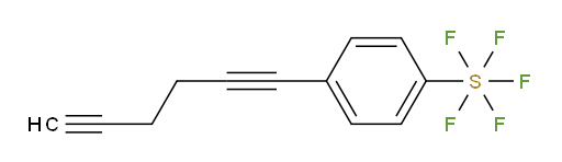 4-(hexa-1,5-diyn-1-yl)(pentafluoromercapto)benzene