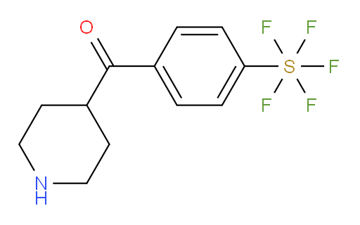 [4-(4-piperidinylcarbonyl)phenyl]sulfur pentafluoride