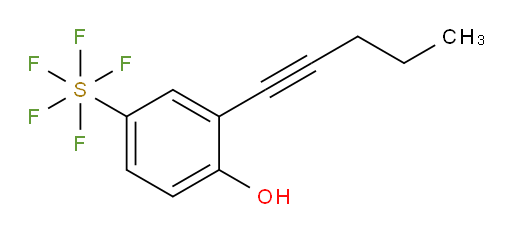 [4-hydroxy-3-(1-pentyn-1-yl)phenyl]sulfur pentafluoride