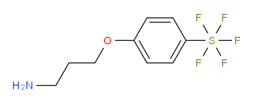 4-(3-aminopropoxy)(pentafluoromercapto)benzene
