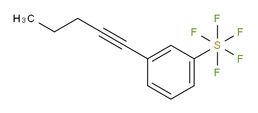 3-(pent-1-yn-1-yl)(pentafluoromercapto)benzene