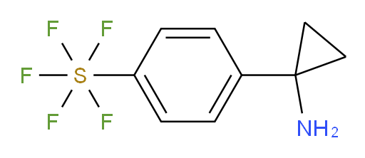 [4-(1-Aminocyclopropyl)phenyl]sulfur pentafluoride
