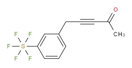 5-(3-(pentafluoromercapto)phenyl)pent-3-yn-2-one