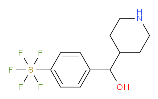 [4-(hydroxy-4-piperidinylmethyl)phenyl]-sulfur pentafluoride