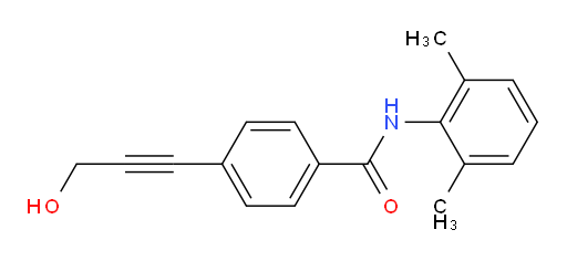 N-(2,6-dimethylphenyl)-4-(3-hydroxyprop-1-yn-1-yl)benzamide