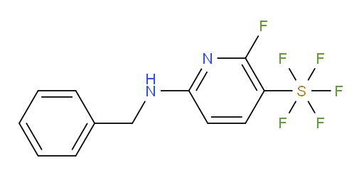 6-(benzylamino)-2-fluoropyridine-3-ylsulfur pentafluoride
