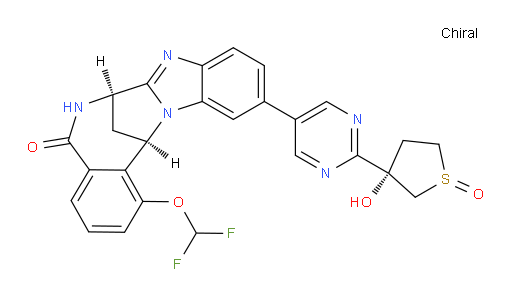 (7R,14R)-1-(difluoromethoxy)-6,7-dihydro-11-[2-[(3S)-tetrahydro-3-hydroxy-1-oxido-thiophen-3-yl]pyrimidin-5-yl]-7,14-Methanobenzimidazo[1,2-b][2,5]benzodiazocin-5(14H)--one