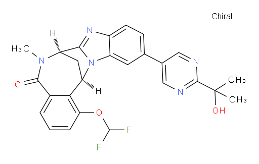 (7R,14R)-1-(difluoromethoxy)-6,7-dihydro-11-[2-(1-hydroxy-1-methylethyl)-pyrimidin-5-yl]-6-methyl-7,14-Methanobenzimidazo[1,2-b][2,5]benzodiazocin-5(14H)--one