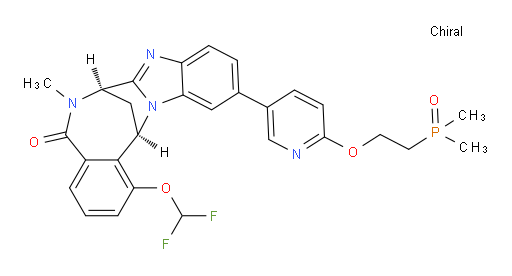 (7R,14R)-1-(difluoromethoxy)-11-[6-[2-(dimethylphosphinyl)ethoxy]pyridin-3-yl]-6,7-dihydro-6-methyl-7,14-Methanobenzimidazo[1,2-b][2,5]benzodiazocin-5(14H)--one