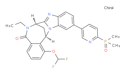 (7R,14R)-1-(difluoromethoxy)-11-[6-(dimethylphosphinyl)-pyridin-3-yl]-6-ethyl-6,7-dihydro-7,14-Methanobenzimidazo[1,2-b][2,5]benzodiazocin-5(14H)--one