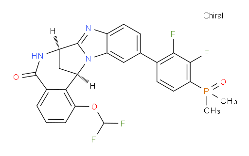 (7R,14R)-1-(difluoromethoxy)-11-[4-(dimethylphosphinyl)-2,3-difluorophenyl]-6,7-dihydro-7,14-Methanobenzimidazo[1,2-b][2,5]benzodiazocin-5(14H)--one