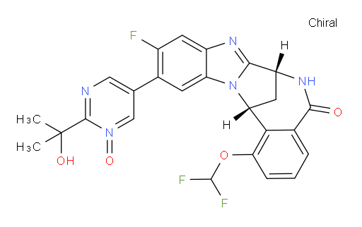 (7R,14R)-1-(difluoromethoxy)-10-fluoro-6,7-dihydro-11-[2-(1-hydroxy-1-methylethyl)-1-oxido-Pyrimidin-5-yl]-7,14-Methanobenzimidazo[1,2-b][2,5]benzodiazocin-5(14H)--one