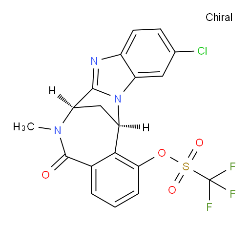 (7R,14R)-11-chloro-6-methyl-5-oxo-5,6,7,14-tetrahydro-7,14-methanobenzo[f]benzo[4,5]imidazo[1,2-a][1,4]diazocin-1-yl trifluoromethanesulfonate