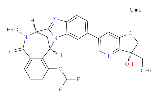 (7R,14R)-1-(difluoromethoxy)-11-((R)-3-ethyl-3-hydroxy-2,3-dihydrofuro[3,2-b]pyridin-6-yl)-6-methyl-6,7-dihydro-7,14-methanobenzo[f]benzo[4,5]imidazo[1,2-a][1,4]diazocin-5(14H)-one