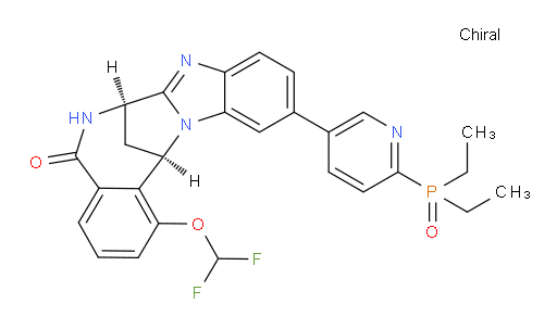 (7R,14R)-11-[6-(diethylphosphinyl)-pyridin-3-yl]-1-(difluoromethoxy)-6,7-dihydro-7,14-Methanobenzimidazo[1,2-b][2,5]benzodiazocin-5(14H)--one