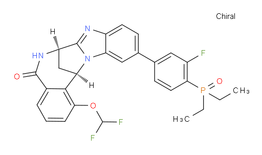(7R,14R)-11-[4-(diethylphosphinyl)-3-fluorophenyl]-1-(difluoromethoxy)-6,7-dihydro-7,14-Methanobenzimidazo[1,2-b][2,5]benzodiazocin-5(14H)--one
