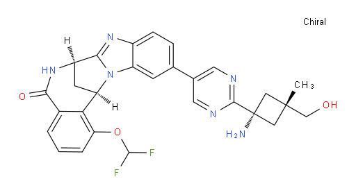 (7R,14R)-11-[2-[cis-1-amino-3-(hydroxymethyl)-3-methylcyclobutyl]pyrimidin-5-yl]-1-(difluoromethoxy)-6,7-dihydro-7,14-Methanobenzimidazo[1,2-b][2,5]benzodiazocin-5(14H)--one