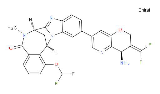 (7R,14R)-11-[(4R)-4-amino-3-(difluoromethylene)-3,4-dihydro-2H-pyrano[3,2-b]pyridin-7-yl]-1-(difluoromethoxy)-6,7-dihydro-6-methyl-7,14-Methanobenzimidazo[1,2-b][2,5]benzodiazocin-5(14H)--one