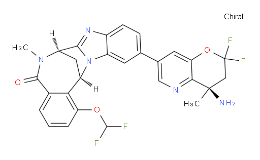 (7R,14R)-11-[(4R)-4-amino-2,2-difluoro-3,4-dihydro-4-methyl-2H-pyrano[3,2-b]pyridin-7-yl]-1-(difluoromethoxy)-6,7-dihydro-6-methyl-7,14-Methanobenzimidazo[1,2-b][2,5]benzodiazocin-5(14H)--one