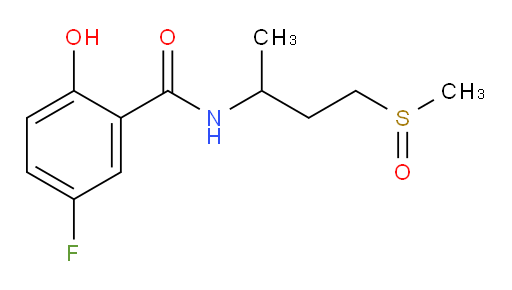5-fluoro-2-hydroxy-N-(4-(methylsulfinyl)butan-2-yl)benzamide