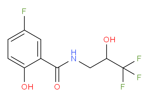 5-fluoro-2-hydroxy-N-(3,3,3-trifluoro-2-hydroxypropyl)benzamide