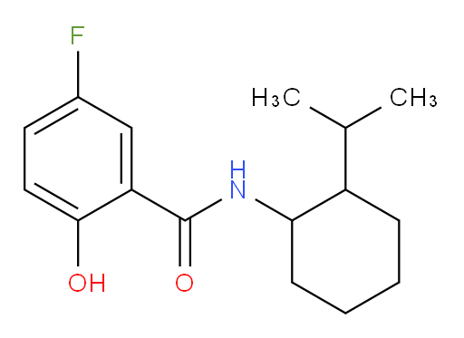 5-fluoro-2-hydroxy-N-(2-isopropylcyclohexyl)benzamide