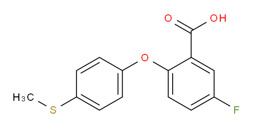 5-fluoro-2-(4-(methylthio)phenoxy)benzoic acid