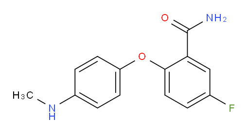 5-fluoro-2-(4-(methylamino)phenoxy)benzamide